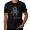Robot Anatomy T-Shirt T Shirts for Man Graphic Vintage T Shirt Man Designer T-Shirt