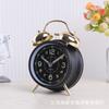 1 inch metal bell alarm clock for students, high volume children's clock, night light, silent smart clock