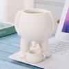 Новинка, горшок для писания, забавная ваза, креативная форма, небьющийся, высокая прочность, сочный цветочный горшок, украшение для рабочего стола
