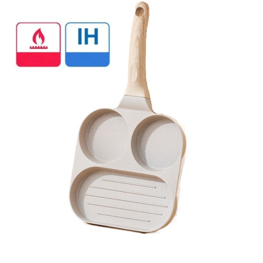 Антипригарная сковорода для жарки яиц, сковорода для яиц с четырьмя секциями, сковорода для бургеров, шведские блины