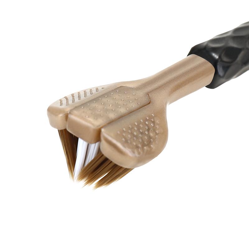 «Трехсторонняя зубная щетка с мягкой щетиной для взрослых – широкая головка с защитой десен, премиальный дизайн с тремя головками»