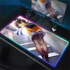 RGB Mouse Pad Laptop Game Hololive Natsuiro Matsuri Keyboard Pad PC Computer Kawaii Desk Mouse Mat HD Accessories Anime Mousepad