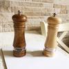 Seasoning Grinder Ceramic Core Kitchen Gadget Reusable Manual Rubber Wood Salt Pepper Mill Modern Grind Large Capacity