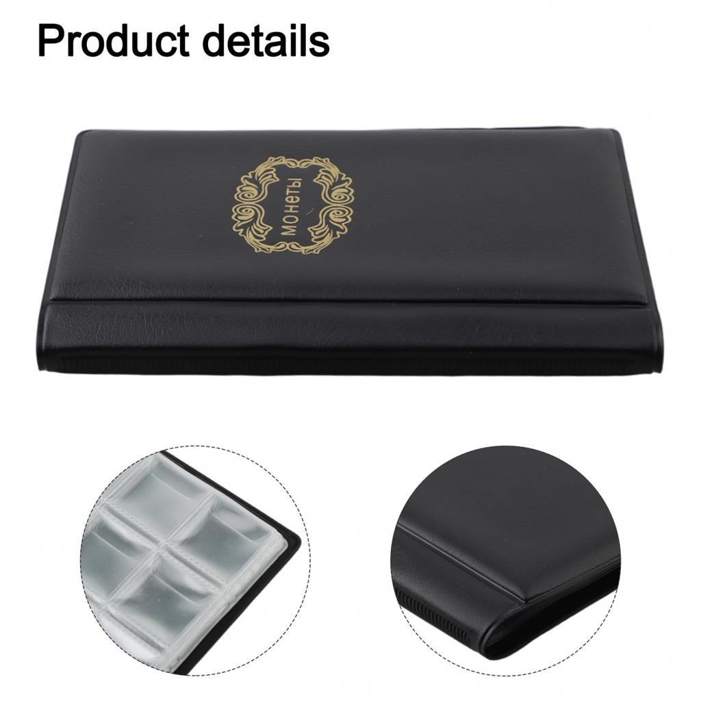 Альбом для хранения медалей и жетонов из ПВХ с 10 листами и вместимостью 120 карманов