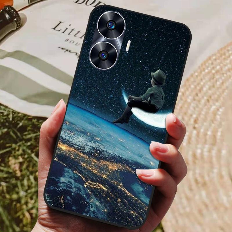 Для Realme C55 Чехол Силиконовый Мягкий ТПУ Задняя крышка для Oppo Realme C55 Глобальный Чехлы для телефона Realme C 55 4G 6.72" Защитный Чехол-накладка сумки