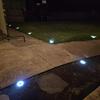 Солнечный грунтовый прожектор Geo Lights, Уличные ландшафтные светильники, Светодиодные вращающиеся дисковые светильники, Освещение для сада и газона, Напольный светильник, Освещение для дорожек, двора, тропинок, патио, газона