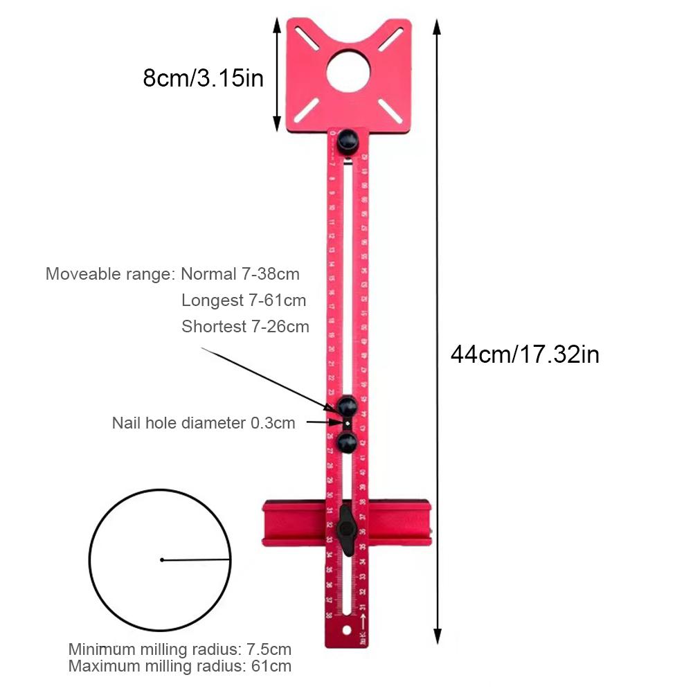 Фрезерный станок 4 в 1, кронштейн для фрезерования пазов, регулируемый кондуктор для мебельной фурнитуры, многофункциональные инструменты для фрезерования кругов