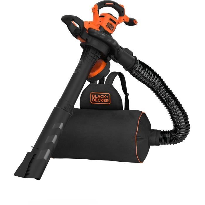 Проводной пылесос-воздуходувка-измельчитель BLACK+DECKER - BEBLV300-QS - 3000 Вт - Мешок 72 л - Система с двумя трубами