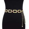 Hollow Out Body Link Belts Metal Body Chains Jewelry Casual Waist Chain Belt  for Jeans Dress