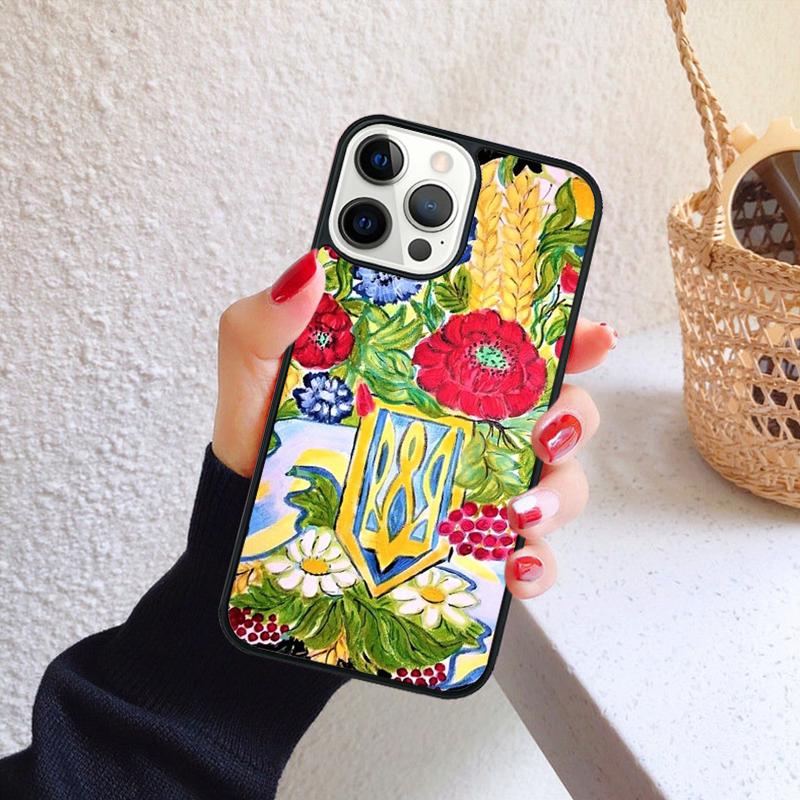 Флаг Украины с гербом Чехол для телефона Cover Для iPhone 17 Air 16 15 14 12 13 Pro Max Plus coque Fundas