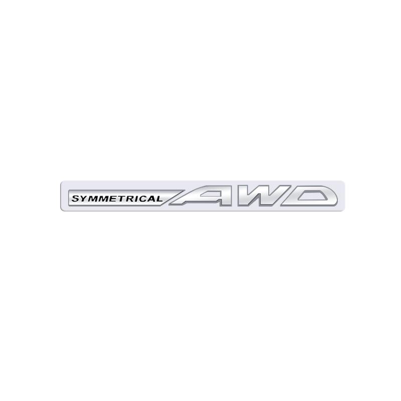 3D For Subaru SYMMETRICAL AWD BRZ LEGACY Forester Outback WRX XV Impreza Logo Emblem Metal Badge Decal Car Sticker Accessories syt5