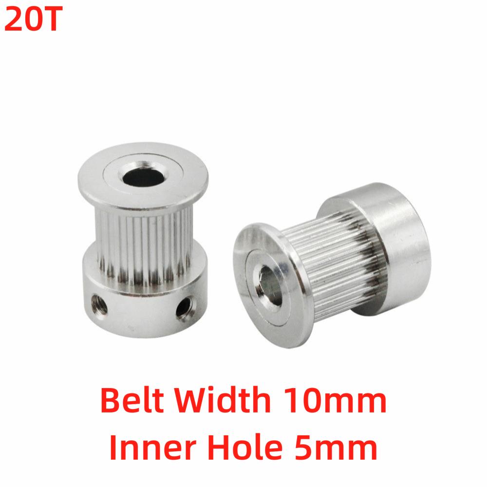 Inner Hole 5/6.35/8mm GT2 Timing Pulley 16T 20T Timing Belt Gear New Drive Pulley For CNC Machine