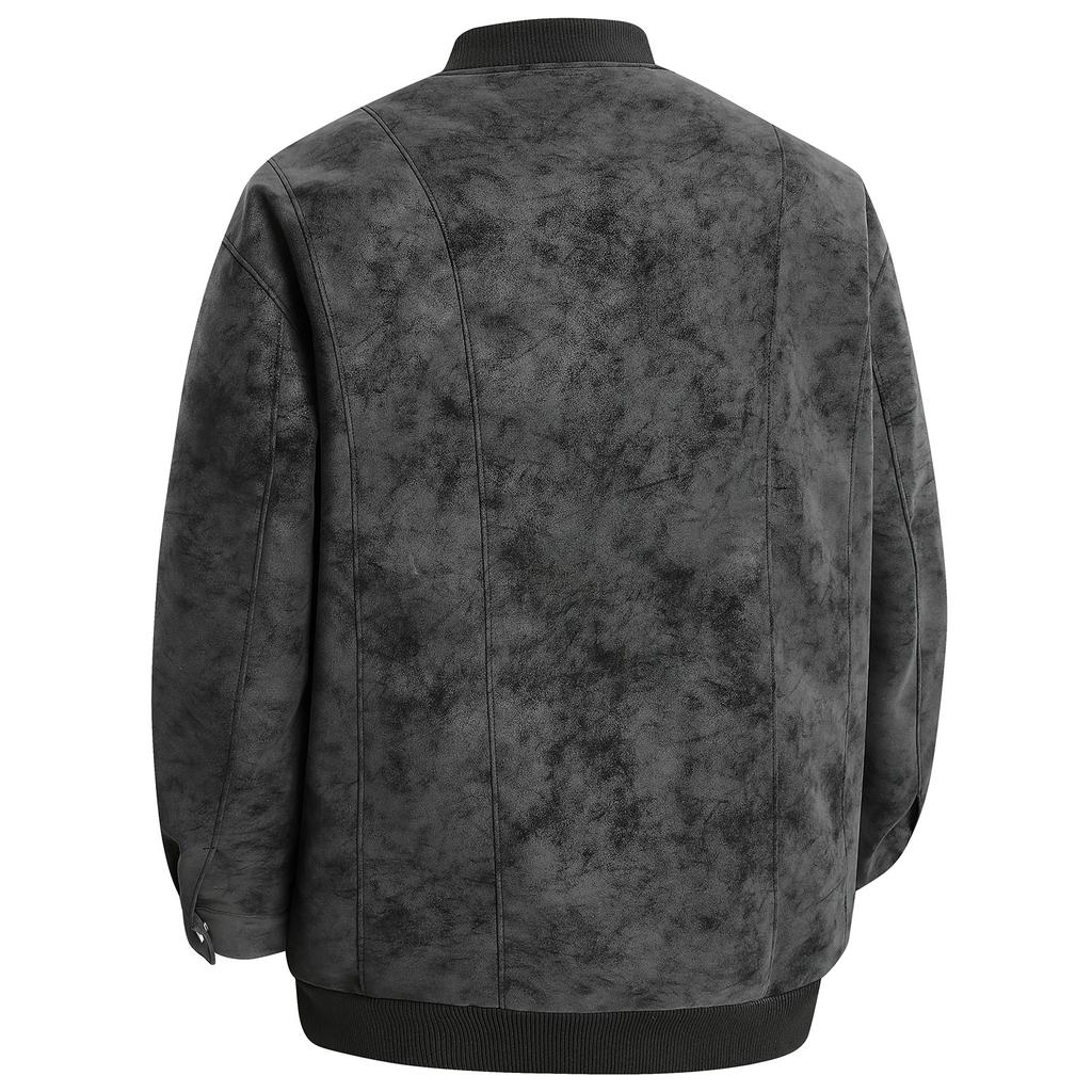 Американская винтажная кожаная куртка с лацканами большого размера Кожаная куртка Американская винтажная куртка