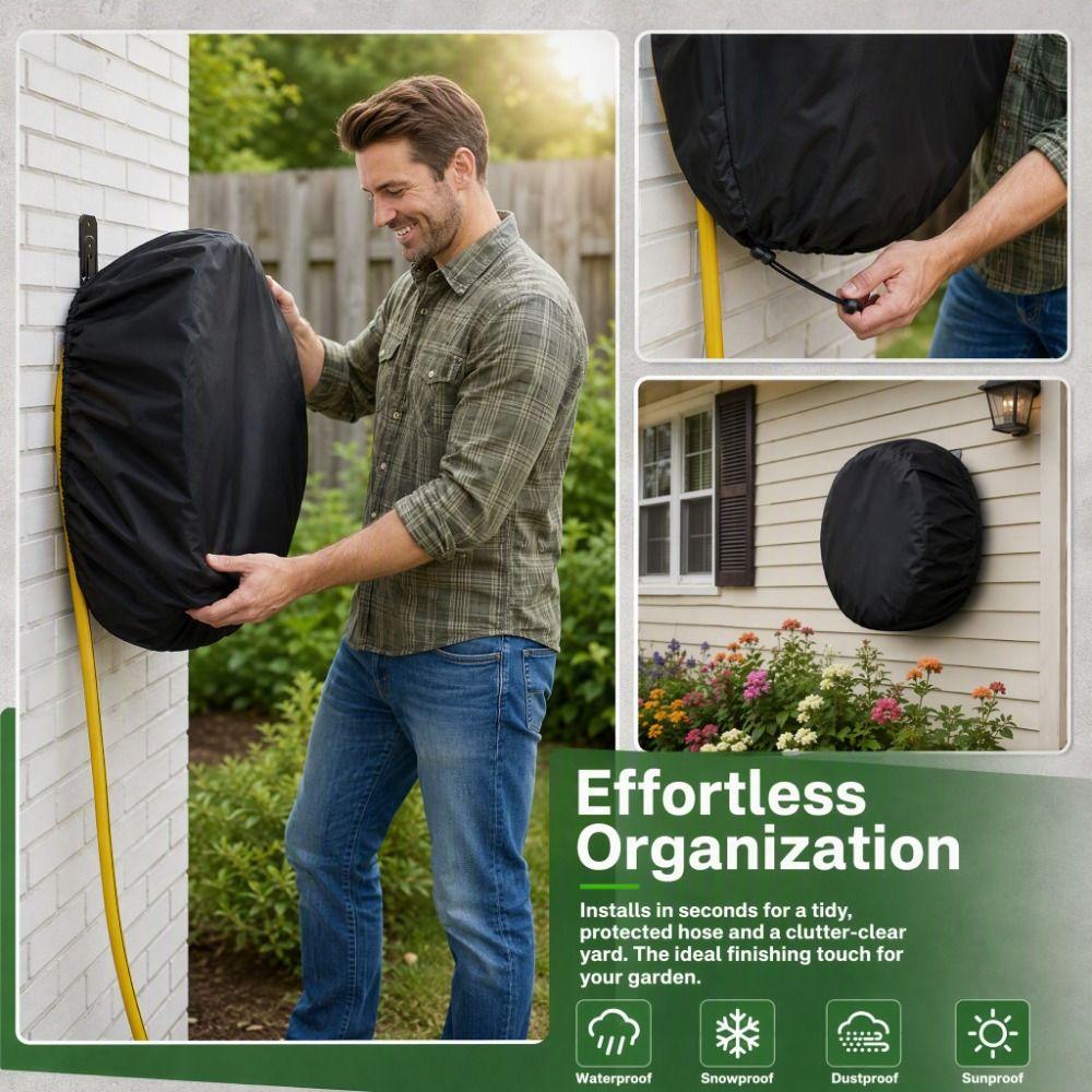 Dustproof Hose Protector Oxford Fabric Garden Hose Protector Flexible Fit Hose Reel Cover Garage