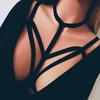 Alluring Women Bra Elastic Cage Bra Strappy Hollow Out Bra Bustier