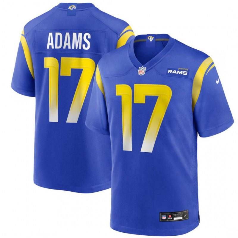 Mens Loose Fit Cotton Blend Hoodie Los Angeles Rams Football Team Number 17 12 10 16 99 Fans Sportswear Round Neck Sweatshirt