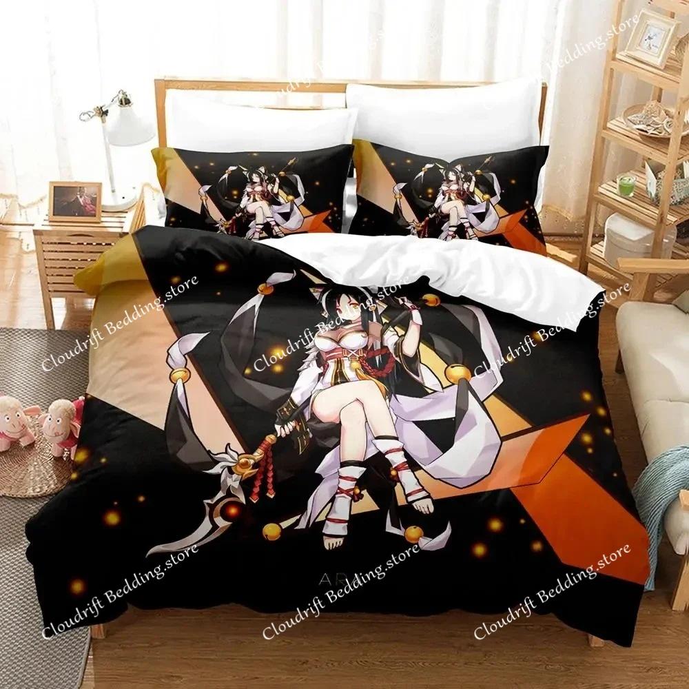 Постельное белье Elsword Односпальное Двуспальное Полное Полуторное Евро Размер Пододеяльник Аниме Комплект постельного белья для взрослых Пододеяльник Комплект постельного белья Чехол на одеяло