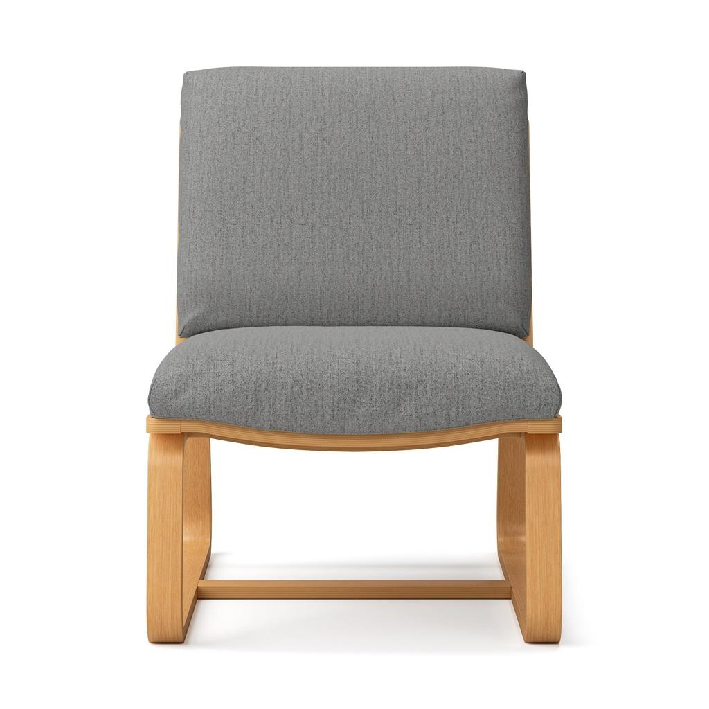 Чехол на кресло-диван MUJI, который можно использовать в гостиной или столовой, хлопчатобумажный холст, цвет серый меланж KB4QIA2A