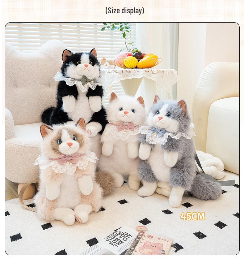 Рэгдолл Кошка Плюшевая Игрушка Рюкзак – Плюшевый Друг Кукла Подарок на День Рождения