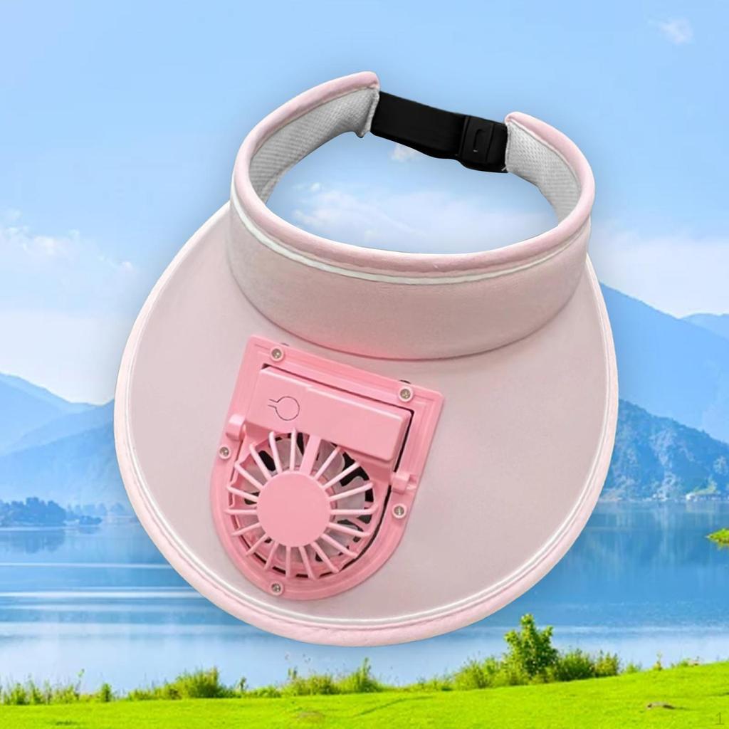 Fan-assisted Sunshades with Fan, Sun Protection for Girls Hiking Camping Fishing