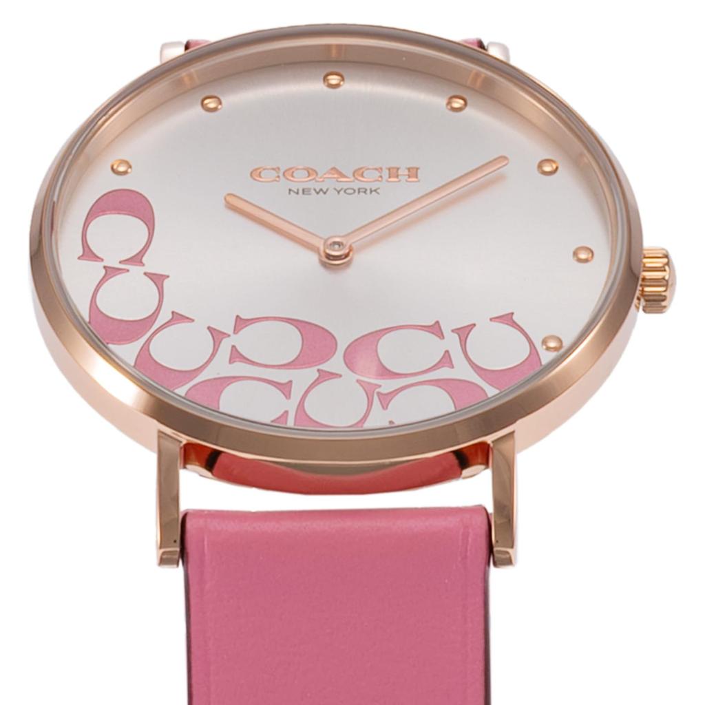 Часы PERRY Silver Dial Quartz Daily Waterproof Mineral Glass 36mm 14504135 Pink [Coach] Женские [Товар]