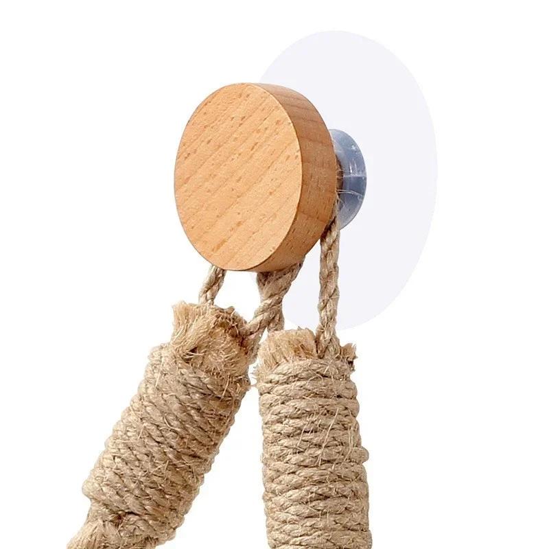 Портативные держатели для туалетной бумаги из пеньковой веревки в стиле ретро, держатель для салфеток без перфорации, аксессуары для хранения в ванной комнате