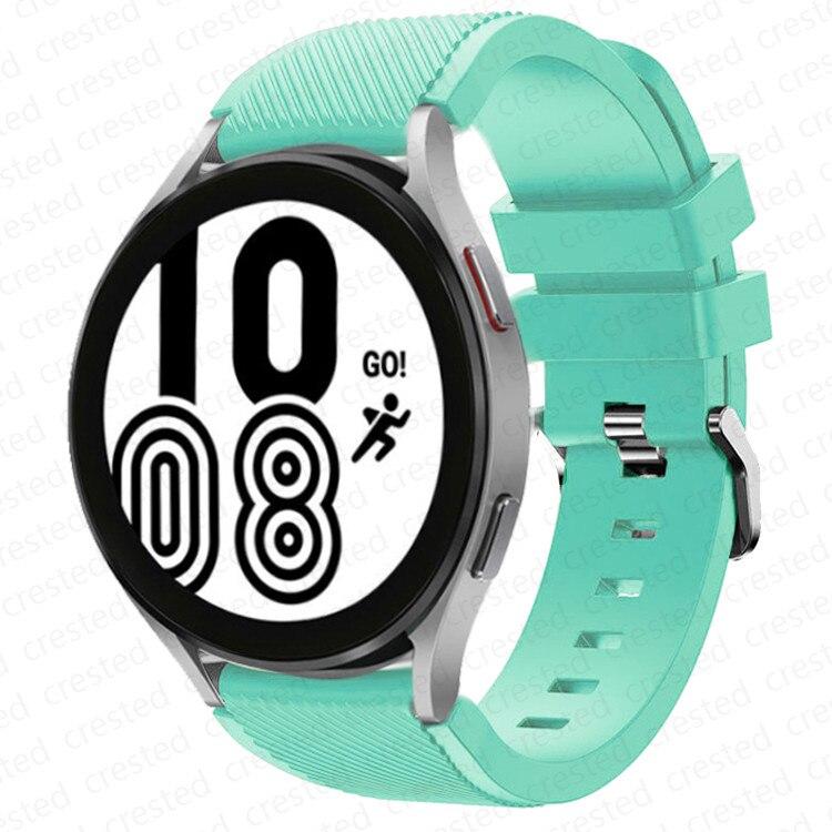 20 мм 22 мм ремешок для Samsung Galaxy Watch 4/Classic/46 мм/42 мм/active 2 Gear s3/S2 силиконовый браслет Huawei GT/2/GT2/3 Pro ремешок