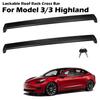 Запираемая поперечная дуга багажника на крышу для Tesla Model Y Juniper Model 3 Highland 2017 - 2026 Прочные алюминиевые аксессуары для багажника на крышу