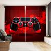 2 панели 3D геймпад оконные шторы игровая декорация киберпанк коллаж шторы для гостиной спальни кухни ванной комнаты
