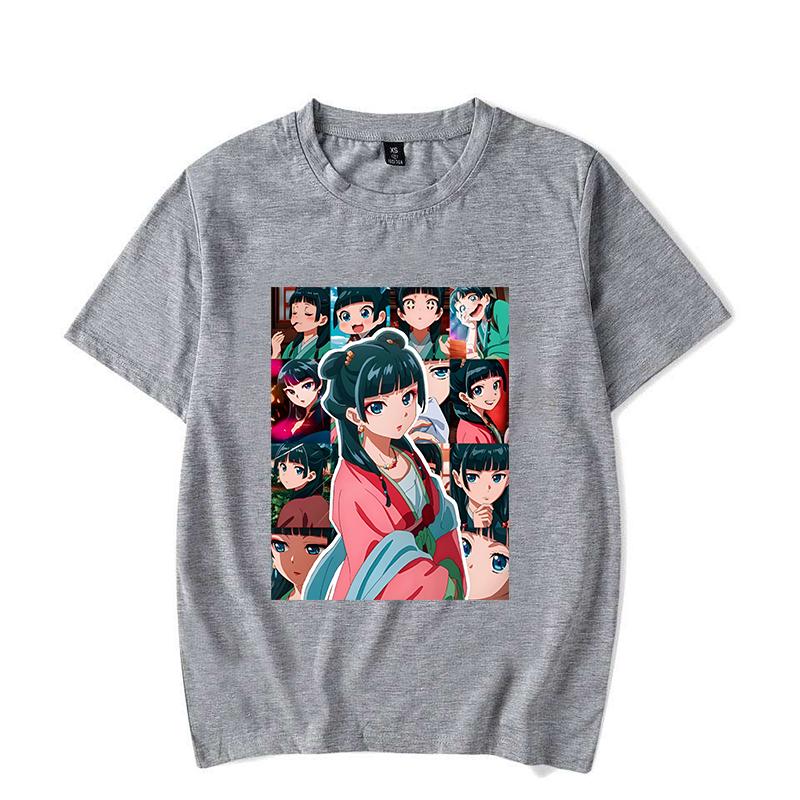 Unisex New The Apothecary Diaries Printed T-shirts Unisex WoUnisex Summer Casual Short Sleeved T-shirts Round Neck Tops Maomao T Shirt