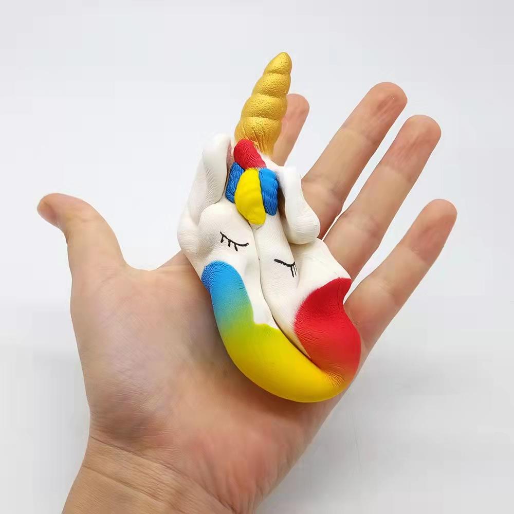 Jumbo Kawaii Galaxy Unicorn, медленно растущие игрушки для снятия стресса, игрушки для детей, 12 см, мягкие, милые, имитация животных, куклы, игрушки, подарок