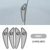 4pcs Car Logo Bumper Anti-Collision Strip For Renault Clio Fluence Captur Megane Koleos Kwid RS Duster Kadjar Auto Accessories S444