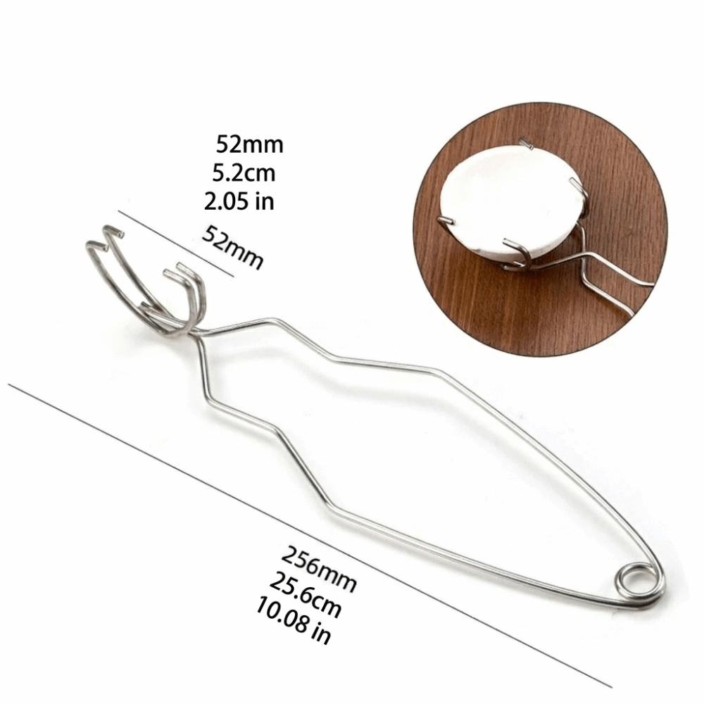 Extra Long Quartz Bowl Holder Clamp Stainless Steel Melting Casting Pliers Professional Workshop