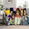 3D Кавайная Девочка K-ON Мультяшное Милое Лолита Одеяло, Мягкое Пледовое Одеяло для Дома Спальни Кровати Дивана Пикника Путешествия Покрывало Дети