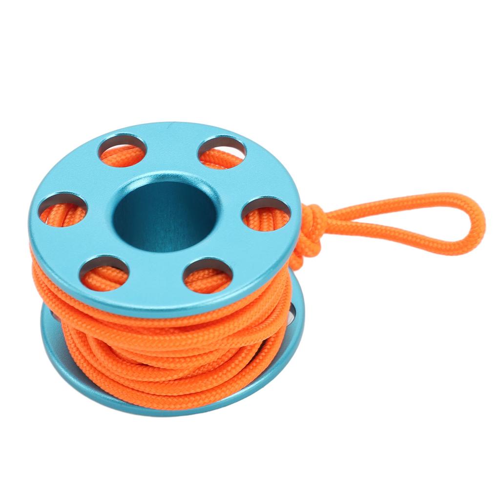 Подвеска-катушка для подводного плавания с аквалангом из алюминиевого сплава с мини-катушкой для пальца и светящимся в темноте нейлоном