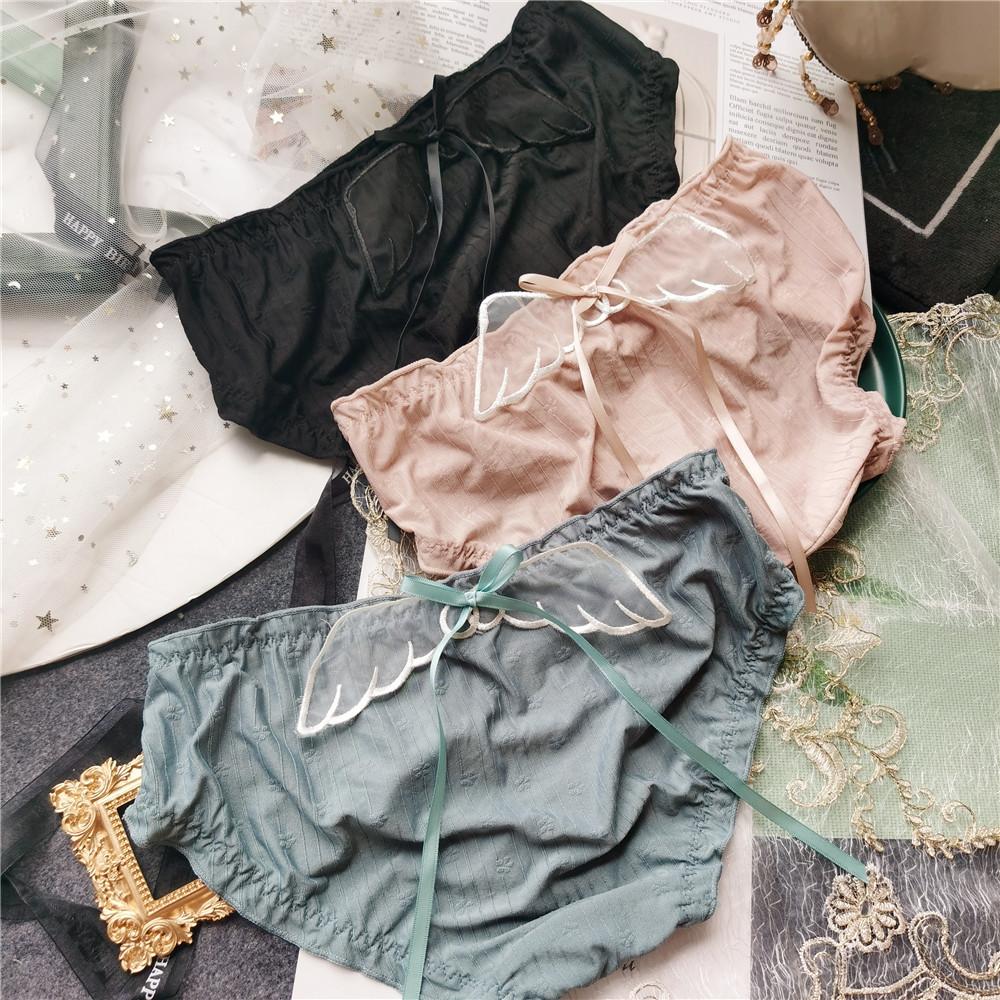 Трусы, милые эластичные большие жаккардовые трусы из темного ледяного шелка, сексуальные женские трусики с низкой посадкой