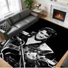 Anti‑Slip Crystal Velvet Floor Rug, Elvis Presley Design Carpet for Indoor Living Bedroom Home Decoration