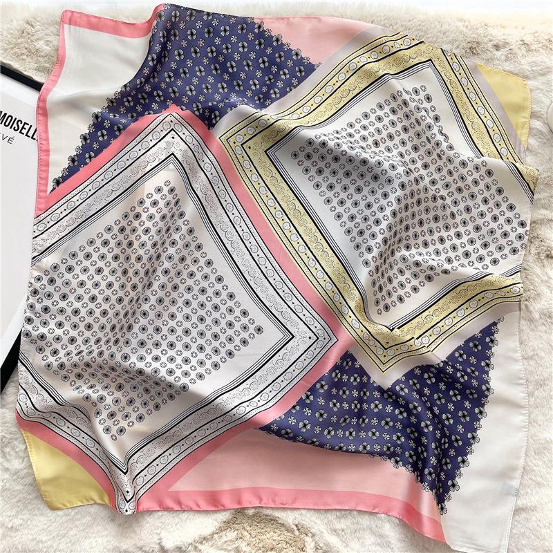 70 * 70 см новый шелковый маленький квадратный шарф для защиты шеи женщин профессиональный шарф универсальный шарф для волос шарф