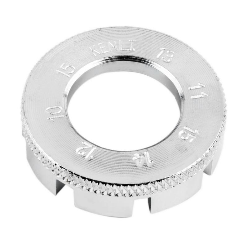 Bicycle Repair Tools Mini Round Forged Steel Spoke Wrench Wheel Rim Spanner Silver