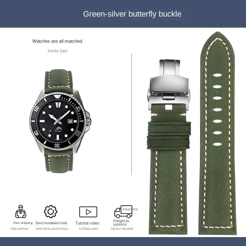 Для часов Casio Swordfish MDV-106 ремешок MDV106-1A 107-1A Seiko No.5 матовый коровьей кожи ремешок для часов 22 мм мужской браслет Ремешок Полоса Ремень