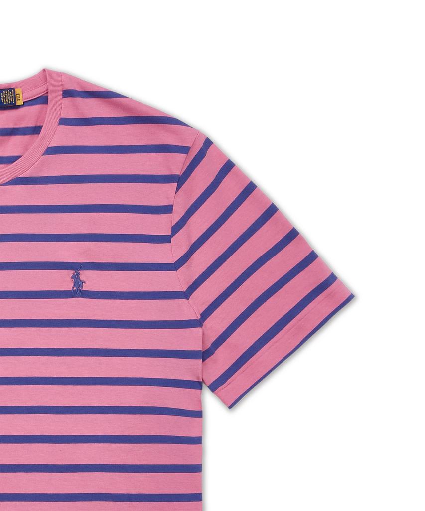 POLO RALPH LAUREN Хлопковая футболка в полоску Custom Slim Fit - Красная