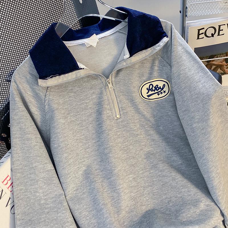 Женская рубашка-поло большого размера - Весенне-осенняя модель свободного кроя, оверсайз топ, Новая коллекция 2025