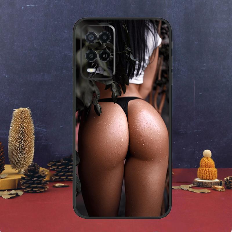 Sexy Girl Ass Bum Case For OPPO A54 A74 A94 A98 A78 A79 A16 A76 A96 A5 A9 A17 A77 A15 A52 A72 A53 A57S Cover