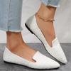 Pointed Toe Breathable Comfortable Simple Women's Shoes New Casual Fashion Shallow Mouth Lightweight Flat Shoes NO:1-35-3