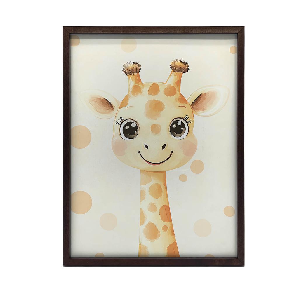 Plakat Żyrafa Z Kropkami Plakat Żyrafa Z Kropkami, 70X100 Cm, Bez Ramy, Płótno Premium Na Blejtramie