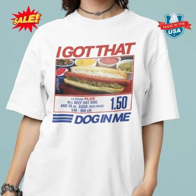 У меня внутри есть этот пес Футболка: Футболка с мемом про хот-дог из Costco