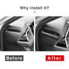 Для Toyota Camry XV70 2018-2024 2024 2024 ABS Автомобильная Центральная Консоль Кондиционер Вентиляционное отверстие Крышка Отделка Украшения Аксессуары
