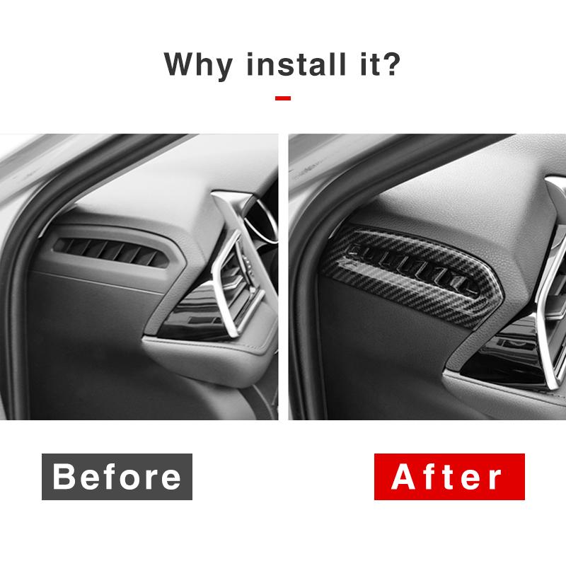 Для Toyota Camry XV70 2018-2024 2024 2024 ABS Автомобильная Центральная Консоль Кондиционер Вентиляционное отверстие Крышка Отделка Украшения Аксессуары