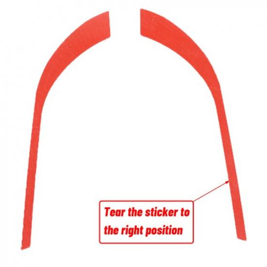 Console Control Air Condition Vent Cover Strip For Dodge Ram 1500 18+ Red Carbon