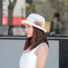 New Hats for Women Straw Hat Spring Summer Thin Section Breathable Fashion Basin Hat Small Along Fisherman Sunscreen Sun Hat